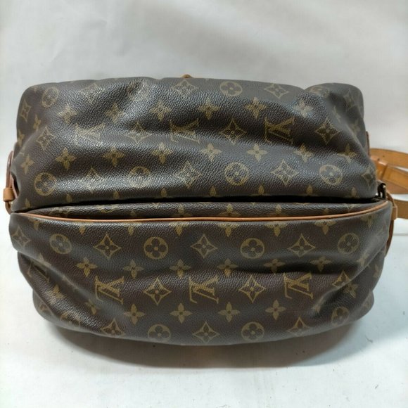 Louis Vuitton LV Shoulder Bag Saumur 35 Browns Monogram - Picture 4 of 9